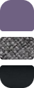 Capota púrpura astro, fundas gris melange, chasis negro